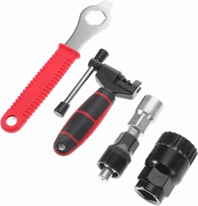 Sosoport 1Set Portable Multi Function Bicycle Repair Tool Kit with Crank Puller Wrench Versatile Bike Accessories for Efficient Repairs Anytime Compatible with Various Brands