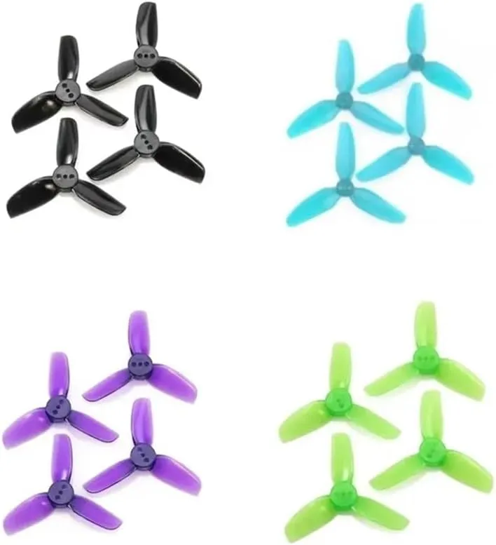 Spare Part 12 Pairs 24 Pieces Fits HQ 2025 T2X2.5X3 2 Inch 3 Impeller Propellers Brushless FPV Control Racing Car(Purple)