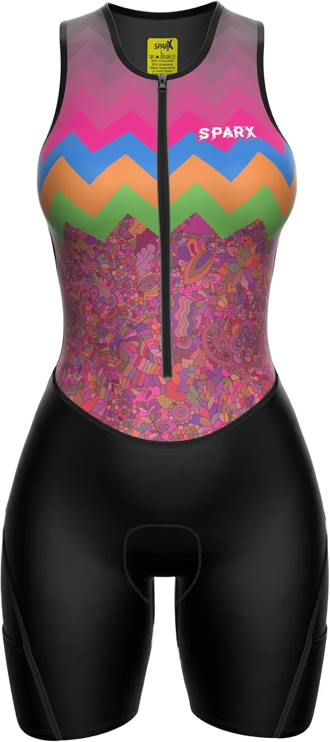 Sparx Women Triathlon Suit Tri Short Racing Cycling Swim Run
