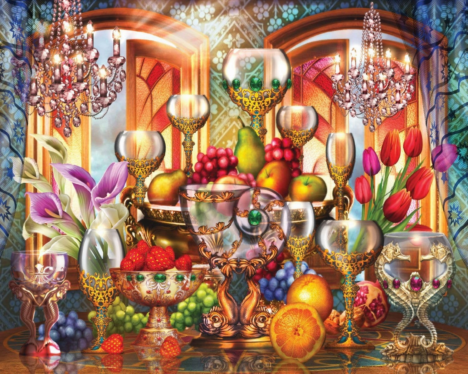 Springbok Golden Elegance 1000 Piece Jigsaw Puzzle for Adults by Artist Ciro Marchetti