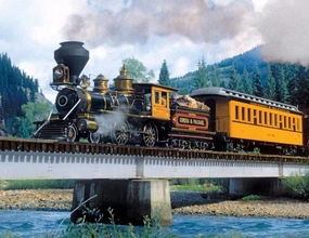 Springbok Puzzles - Durango Express - 500 Piece Jigsaw Puzzle - Large 18 Inches by 23.5 Inches Puzzle - Made in USA - Unique Cut Interlocking Pieces