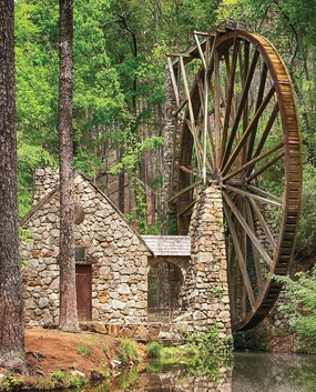 Springbok Puzzles - Water Wheel - 1000 Piece Jigsaw Puzzle - Large 30 Inches by 24 Inches Puzzle - Made in USA - Unique Cut Interlocking Pieces