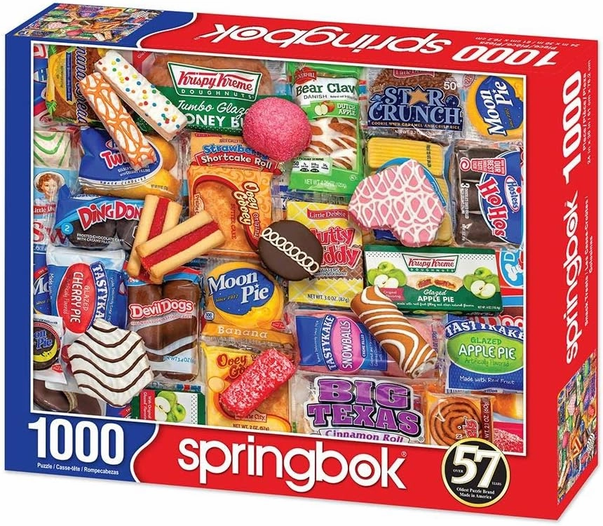 Springbok's 1000 Piece Jigsaw Puzzle Snack Treats - Made in USA
