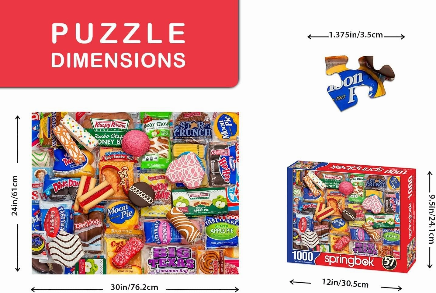 Springbok's 1000 Piece Jigsaw Puzzle Snack Treats - Made in USA