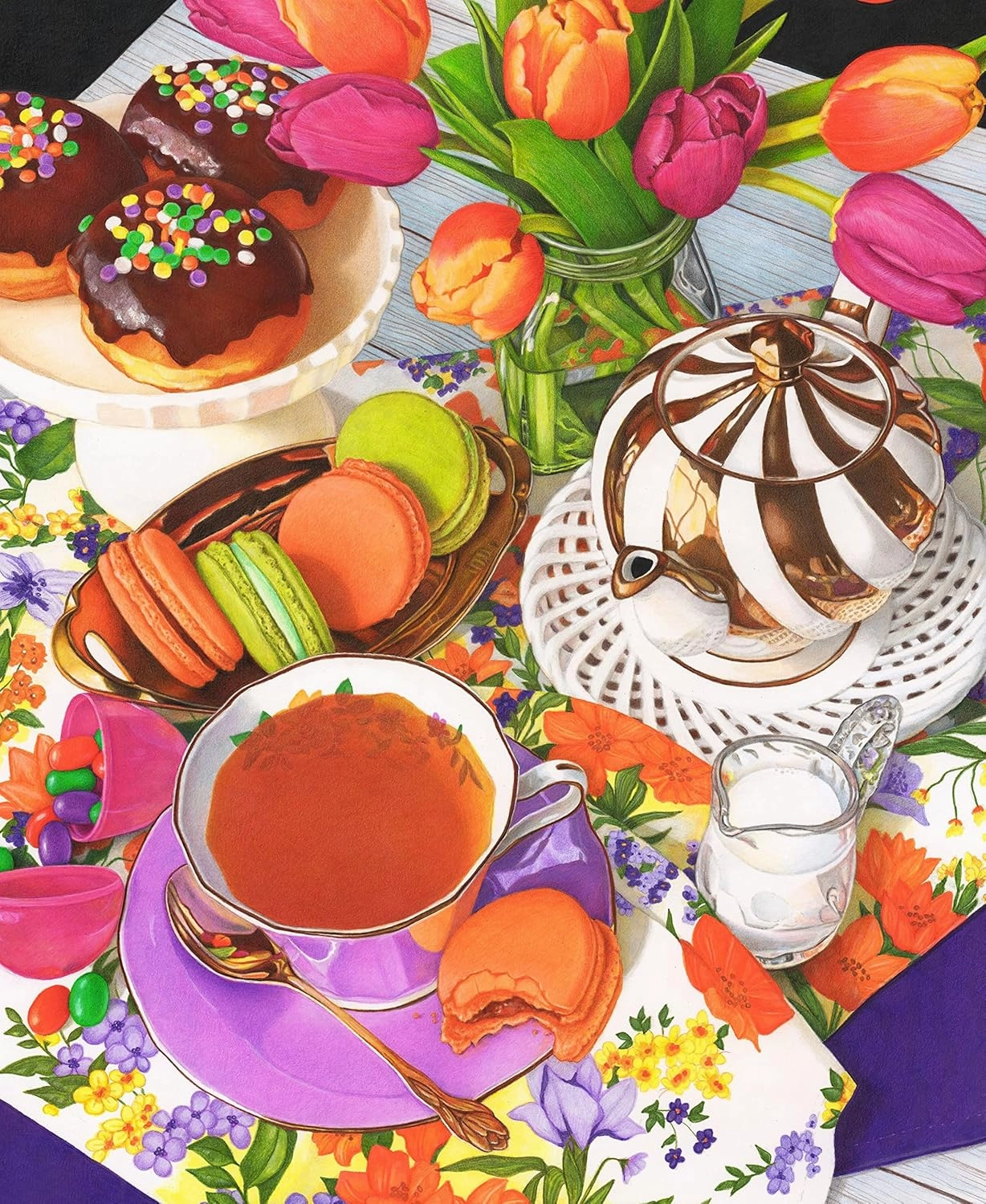 Springbok's 1000 Piece Jigsaw Puzzle Teatime! - Made in USA