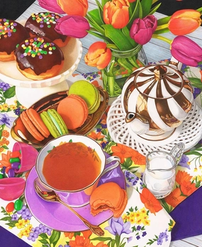 Springbok's 1000 Piece Jigsaw Puzzle Teatime! - Made in USA