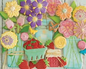 Springbok's 500 Piece Jigsaw Puzzle Spring Cookies - Made in USA