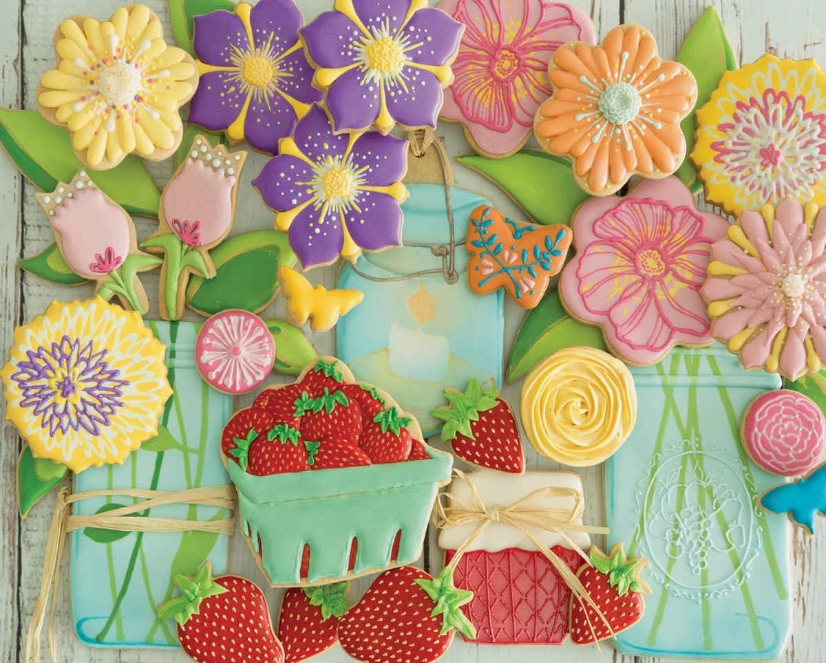 Springbok's 500 Piece Jigsaw Puzzle Spring Cookies - Made in USA