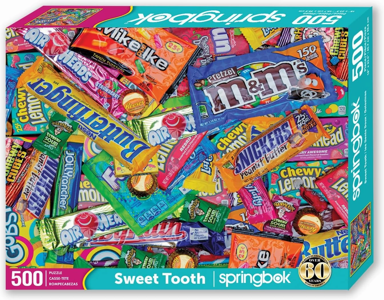 Springbok's 500 Piece Jigsaw Puzzle Sweet Tooth, Multi