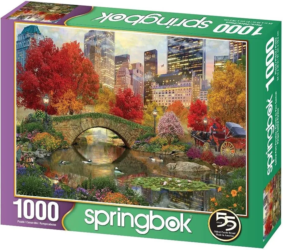 Springbok's 1000 Piece Jigsaw Puzzle Central Park Paradise - Made in USA