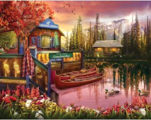 Springbok's 1000 Piece Jigsaw Puzzle Lake Serenity - Made in USA