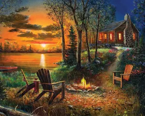 Springbok's 1000 Piece Jigsaw Puzzle Summer Sunset - Made in USA