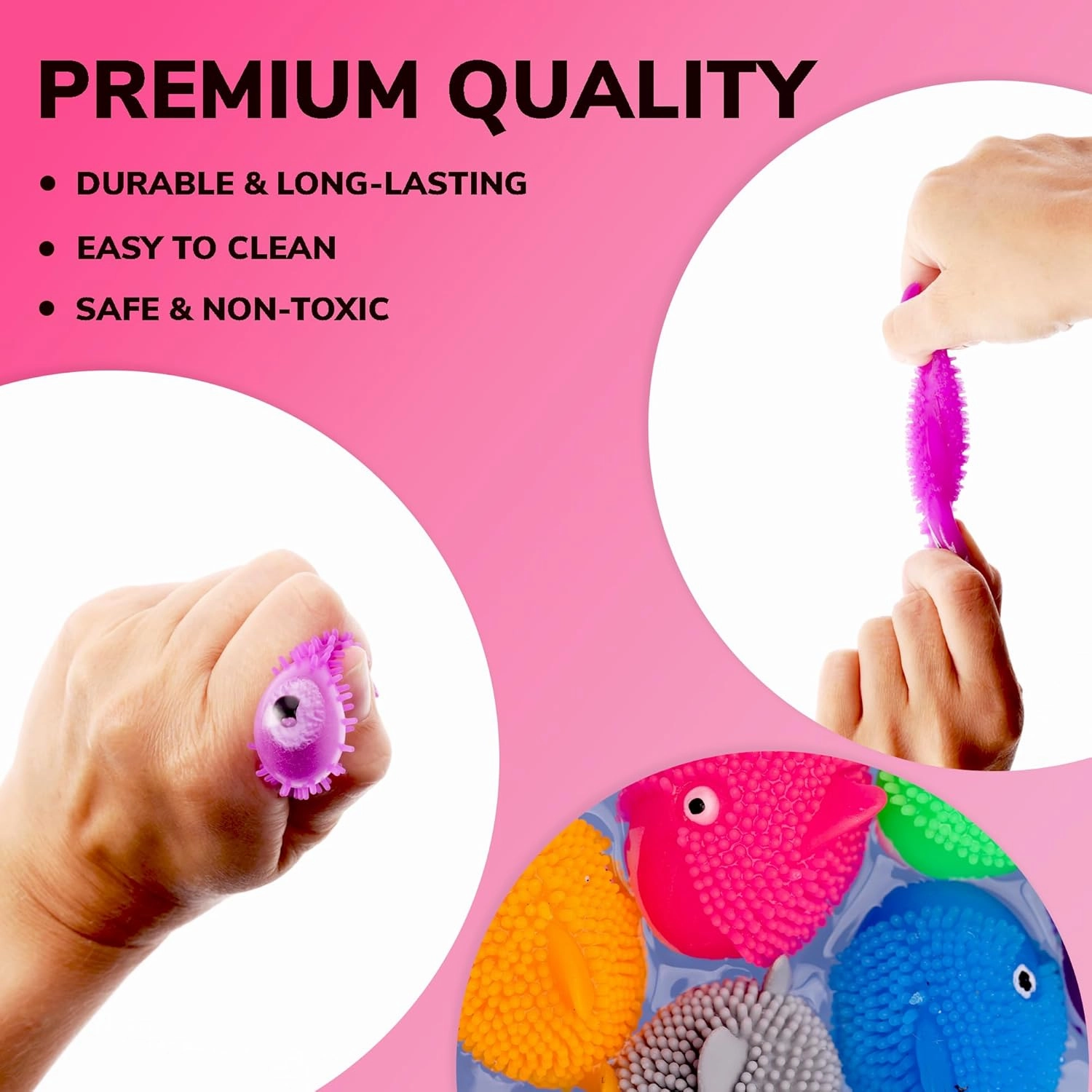 Squishy Shark Toy 48 pcs Variation (100) - Easter Basket Stuffers