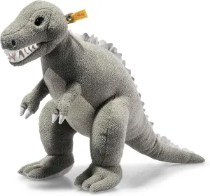 Steiff Thaisen T-Rex – Premium Plush Dinosaur Stuffed Animal Toy for Kids (Gray, 18")