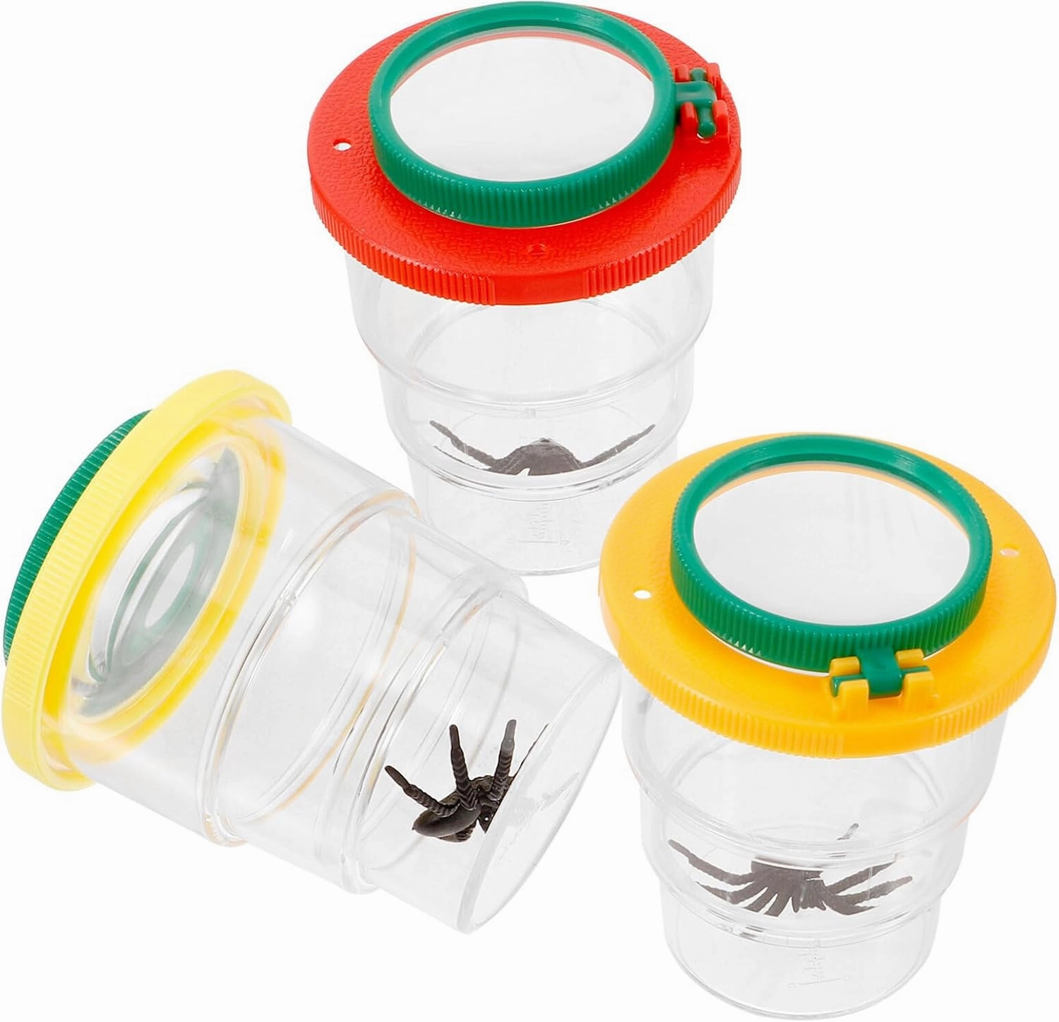 SUPVOX 3pcs Portable Observation Box Built Magnifier Insect Viewing Container for Boys and Girls Educational Science Experiment Jar for Nature Exploration and Learning Activities