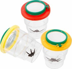 SUPVOX 3pcs Portable Observation Box Built Magnifier Insect Viewing Container for Boys and Girls Educational Science Experiment Jar for Nature Exploration and Learning Activities