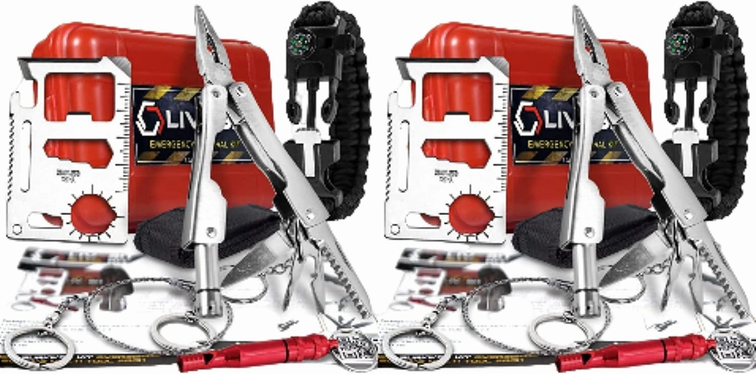 Survival Kit Emergency SOS Survival Multi Tool Pack   Paracord Bracelet