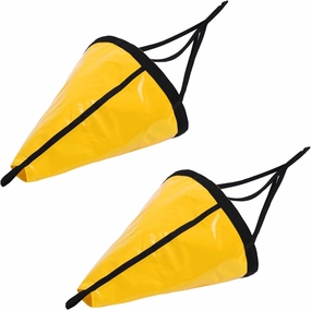 Tandefio Marine Boat Parachute Sea Anchor Drift Sock for Fishing Boat 250d Nylon Trolling Fishing Drogue for Inflatable Sail Drift Anchor for Kayak Pontoon