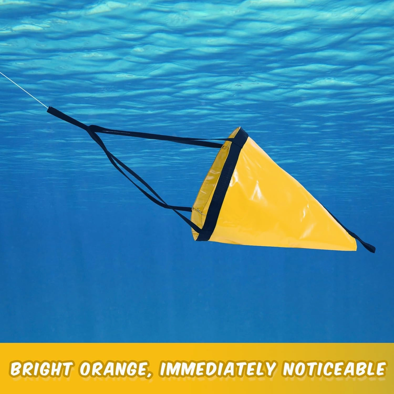 Tandefio Marine Boat Parachute Sea Anchor Drift Sock for Fishing Boat 250d Nylon Trolling Fishing Drogue for Inflatable Sail Drift Anchor for Kayak Pontoon