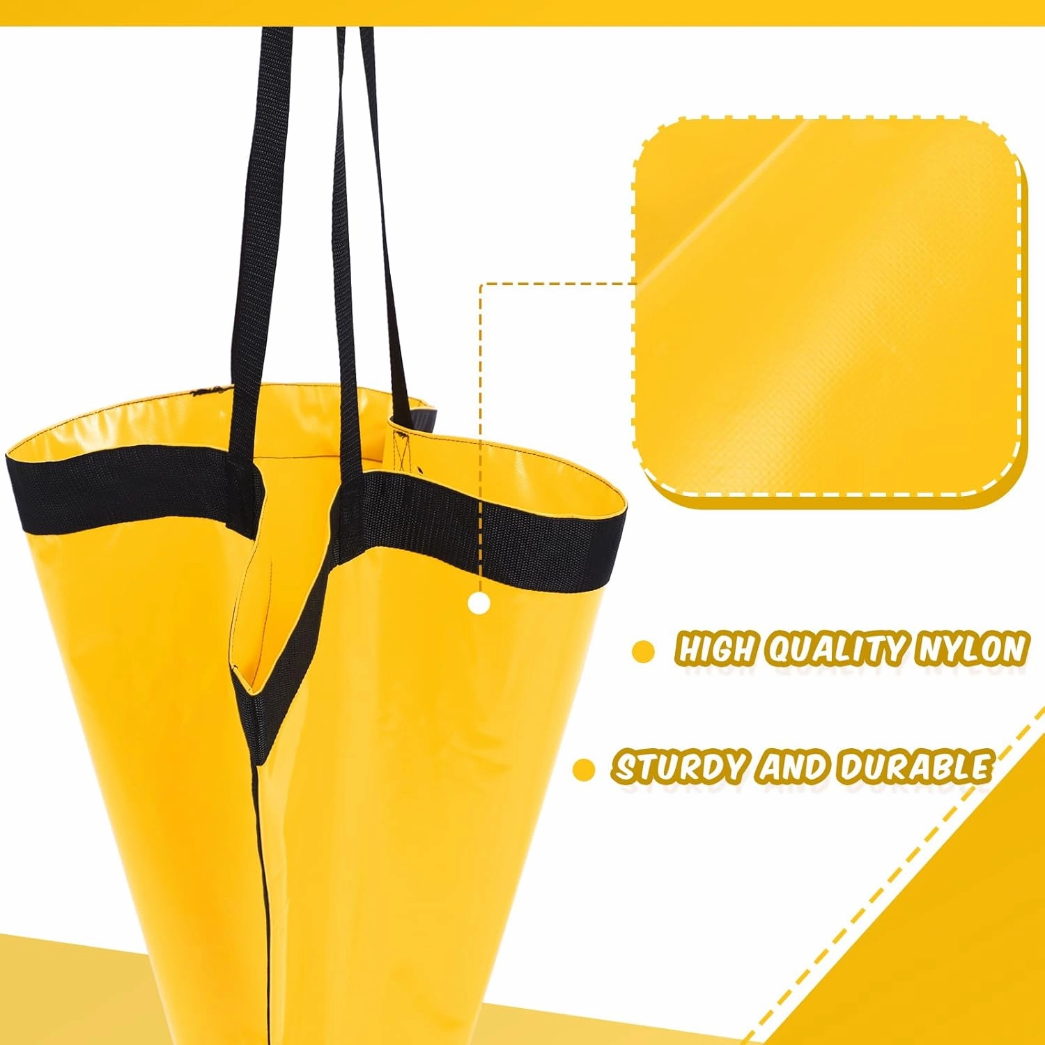 Tandefio Marine Boat Parachute Sea Anchor Drift Sock for Fishing Boat 250d Nylon Trolling Fishing Drogue for Inflatable Sail Drift Anchor for Kayak Pontoon