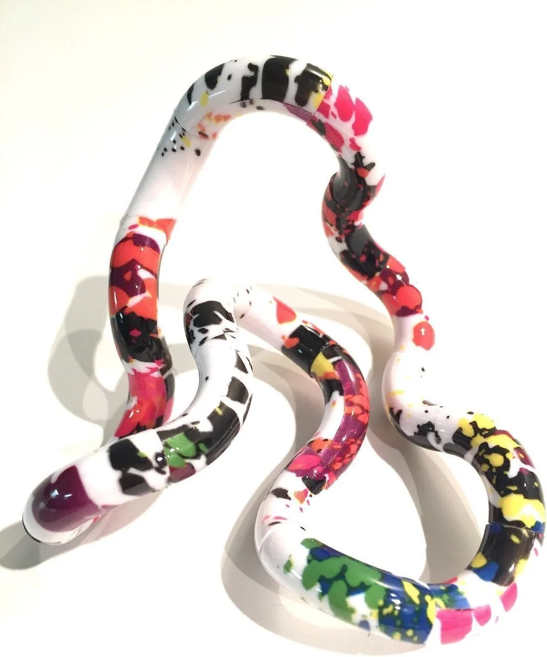 TANGLE Jr. Artist Collection Sensory Fidget Toy, Rainbow Splatter