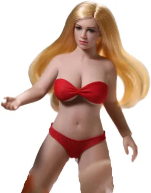 TBLeague PLMB2022-T05B 1/12 Scale Female Super-Flexible Seamless Doll Body 6 Inch Plump Figure Body (Suntan, with a Head Sculpt)