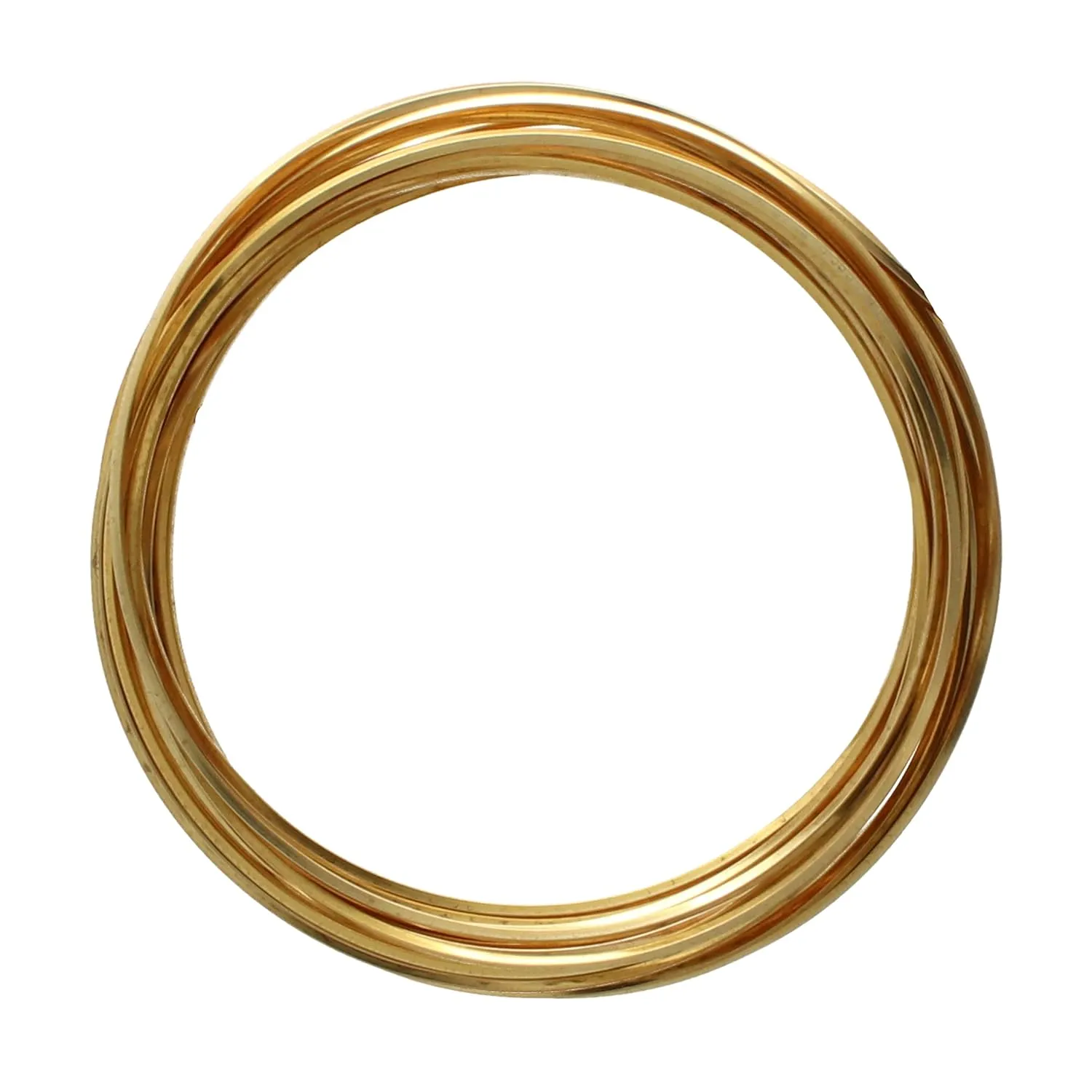 The Beadsmith Square Craft Wire - Medium Temper Beading Wire, Gold Color, 18 Gauge, 4 Yards