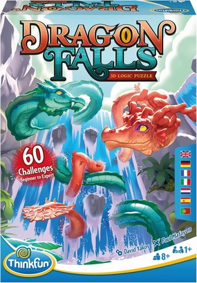 Think Fun ThinkFun Dragon Falls Logic Puzzle Game: Single-Player Problem-Solving Game for Ages 8 . Ideal for Dragon Lovers & Brainteaser Enthusiasts