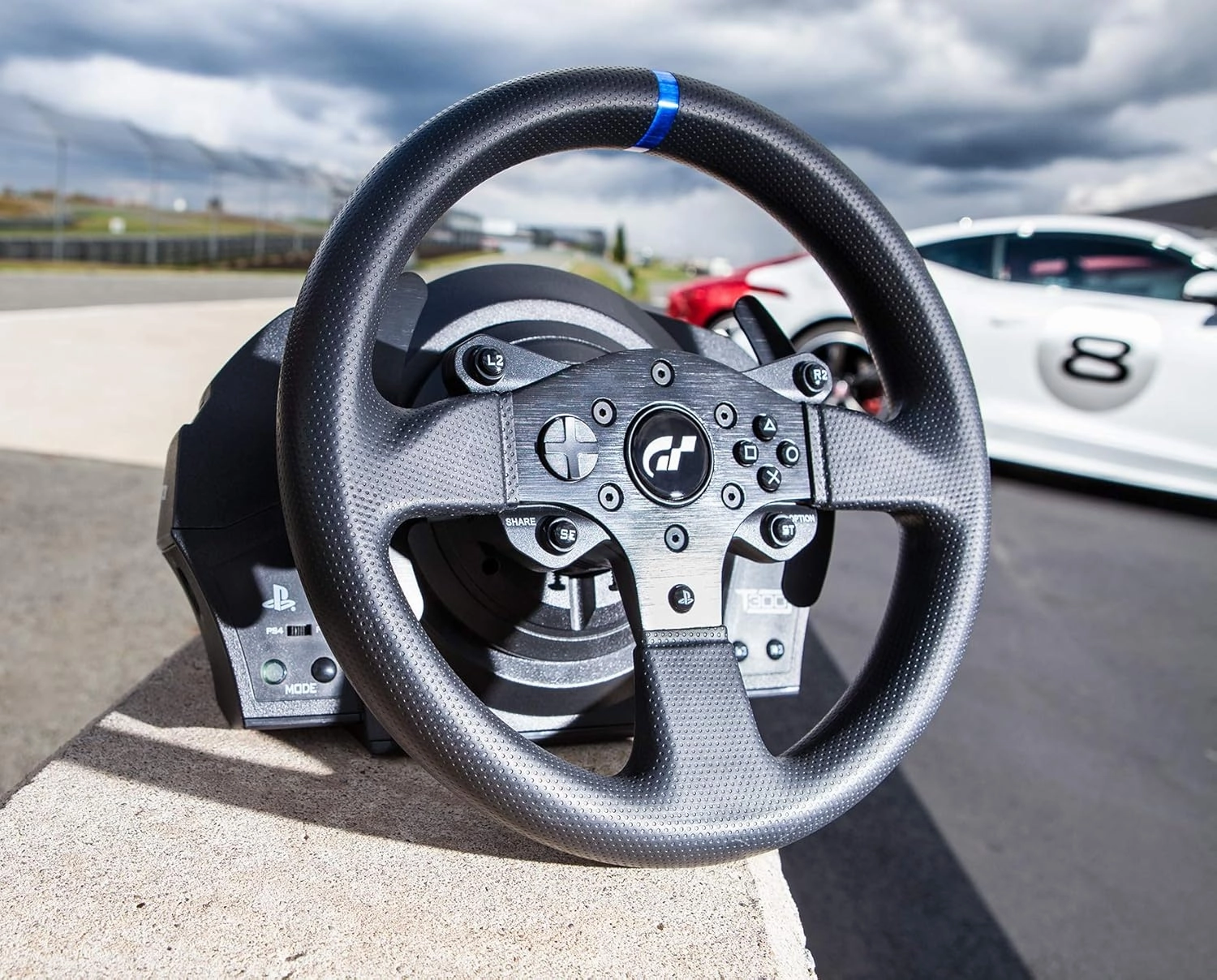 Thrustmaster T300 GT   TH8A Shifter Bundle - T300 GT Racing Wheel with pedals & Thrustmaster TH8A Gear Shifter (Compatible PS5,PS4,PC)