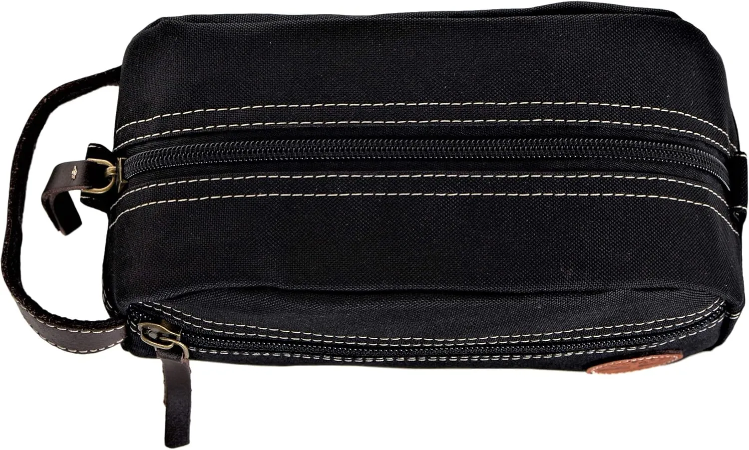 Timberland Men's Toiletry Bag Canvas Travel Kit Organizer, black, One Size