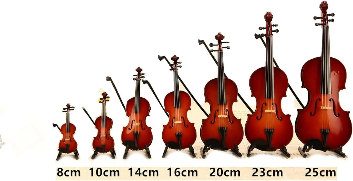 Tiny Violin with Sound, Tiny Violin with Sound Sob Story - Mini Violin Toy for Playing Sad Music, Smallest Violin with Authentic Tiny Violin Sound for Your Heartbreaking Tales (12 CM)