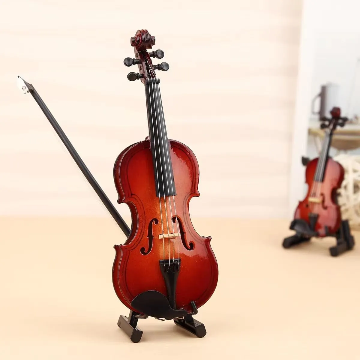 Tiny Violin with Sound, Tiny Violin with Sound Sob Story - Mini Violin Toy for Playing Sad Music, Smallest Violin with Authentic Tiny Violin Sound for Your Heartbreaking Tales (12 CM)