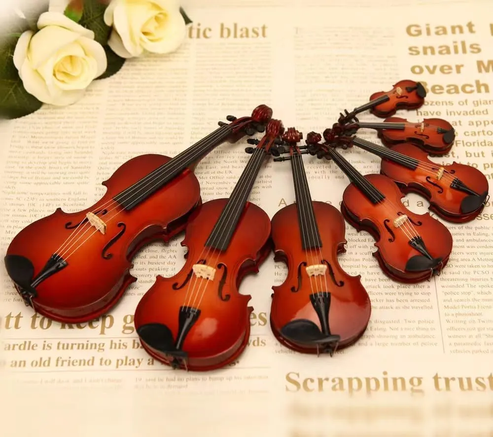 Tiny Violin with Sound, Tiny Violin with Sound Sob Story - Mini Violin Toy for Playing Sad Music, Smallest Violin with Authentic Tiny Violin Sound for Your Heartbreaking Tales (12 CM)