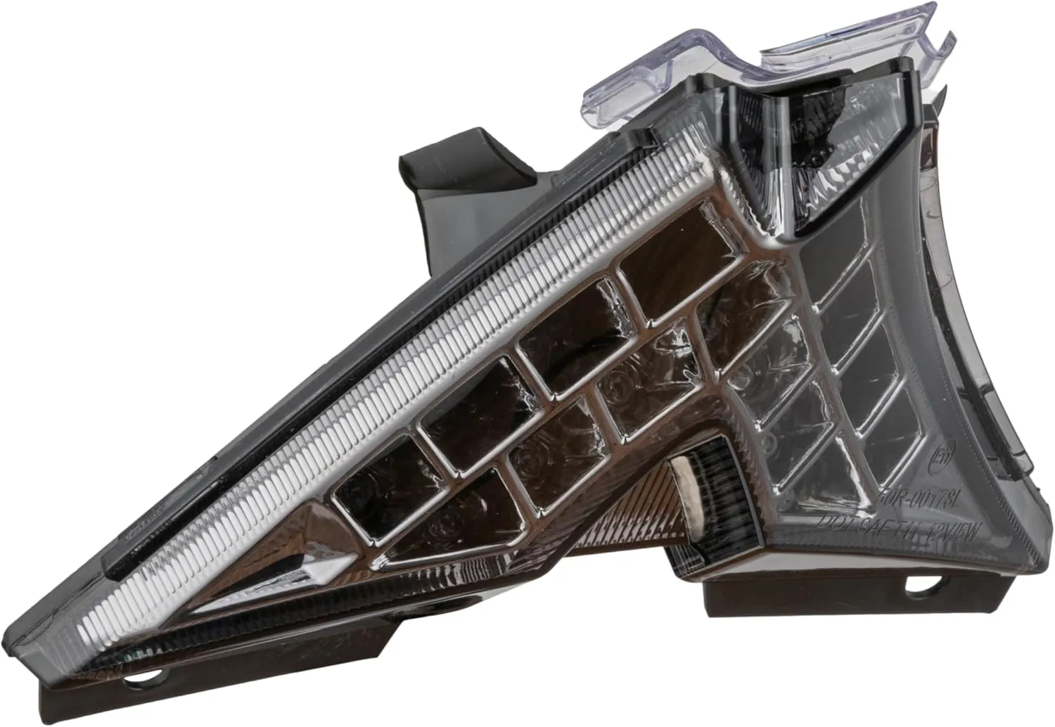 TOPZONE Fit For APRILIA 2011-2023 RS4 125; RS4 50 2T; 2009-2020 RSV 4 1000; 2019-2021 RSV4 1100 RACING FACTORY; LED Rear Lamp Brake Tail Light Integrated Turn Signal (Smoke, Style1 LED Flash)