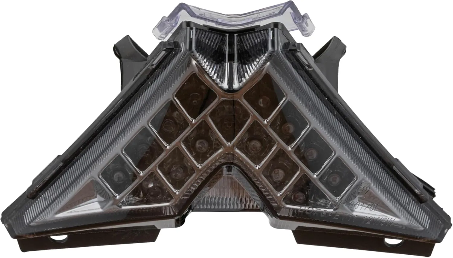 TOPZONE Fit For APRILIA 2011-2023 RS4 125; RS4 50 2T; 2009-2020 RSV 4 1000; 2019-2021 RSV4 1100 RACING FACTORY; LED Rear Lamp Brake Tail Light Integrated Turn Signal (Smoke, Style1 LED Flash)