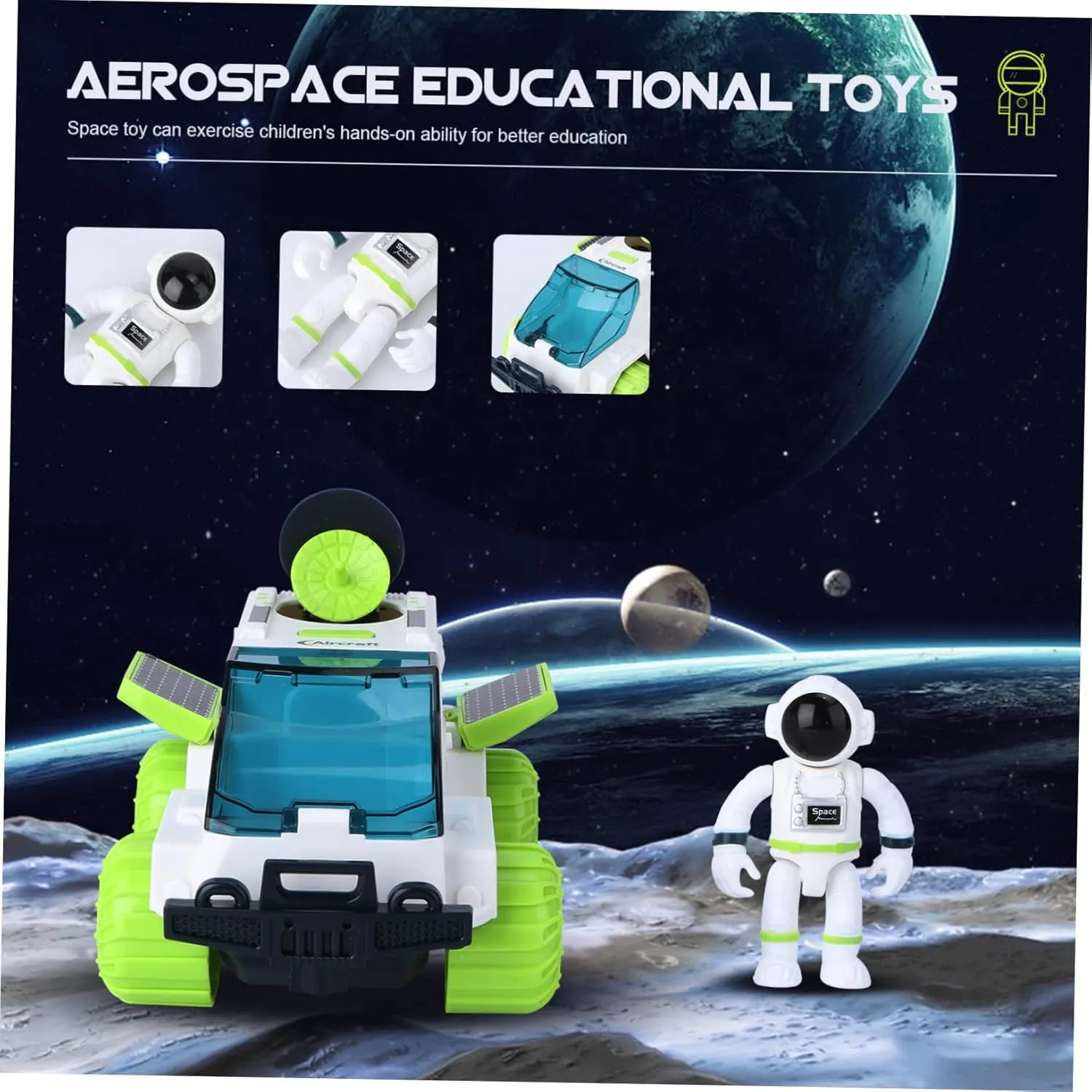 Totority Early Education Plaything Boys and Girls Aerospace Toy Sound Light Foam Rocket Toy