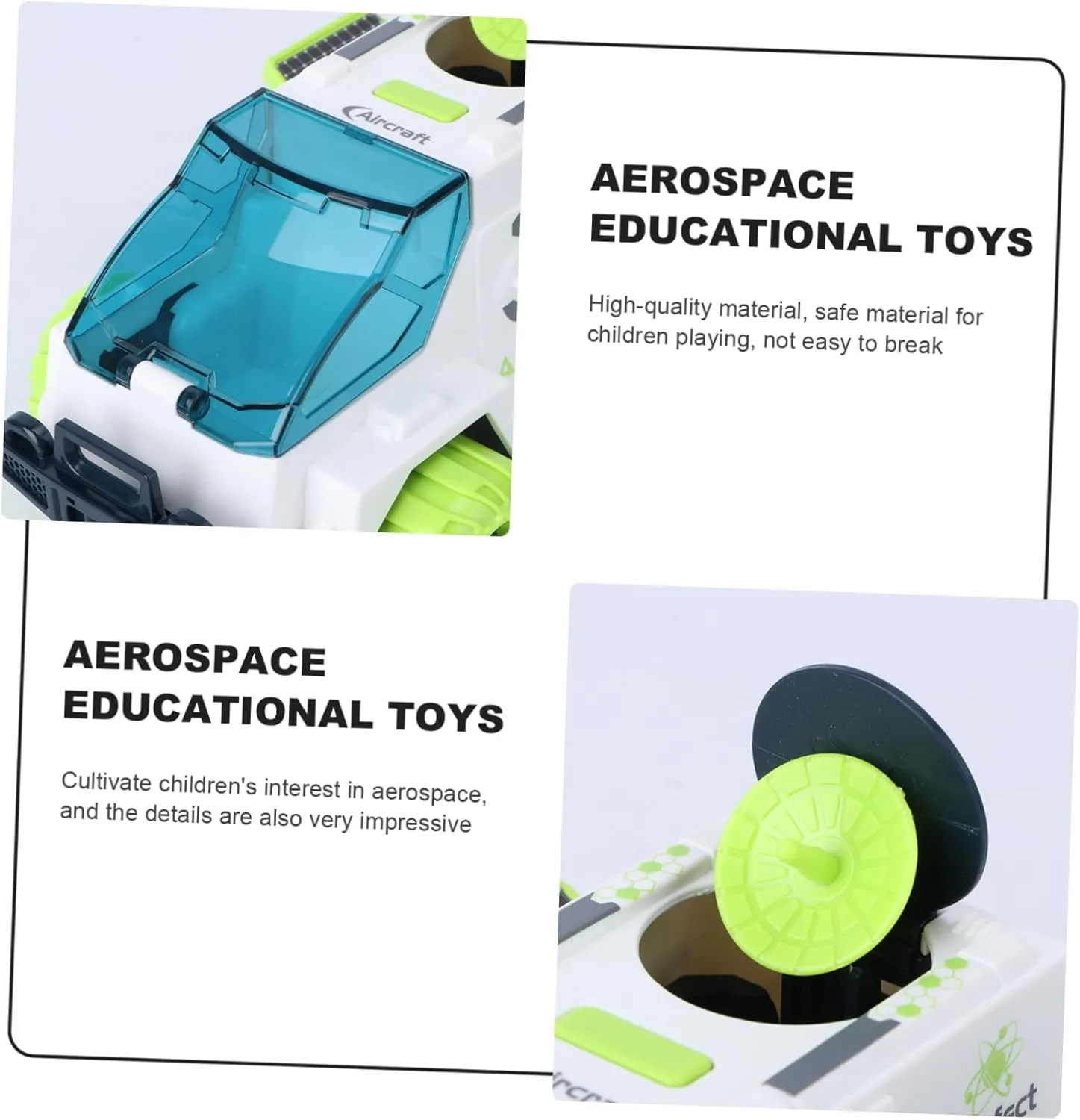 Totority Early Education Plaything Boys and Girls Aerospace Toy Sound Light Foam Rocket Toy