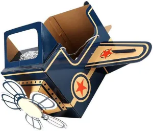 TOYANDONA Childrens Wearable Cardboard Airplane Toys Toddler Airplane Costume Cardboard Making Toy