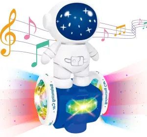 TREKONE Robot Dancing Toy Astronaut Car Electric, 360° Spin Interactive, Musical and Light Up, Birthday Gift Boys and Girls, Obstacle Avoidance