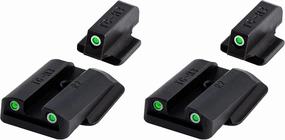 TruGlo Tritium Compact Pro Glow in The Dark Day and Night Handgun Sight with Focus Lock Ring for Ruger LC9, 9S, and 380 Pistol Sights (2 Pack)