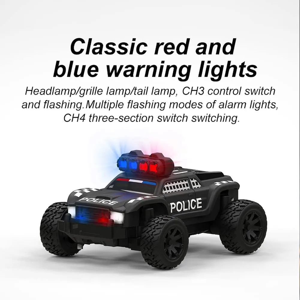 Turbo Racing 1:76 C82 RC Truck Car Full Proportional RC Mini Sports Car Remote Controller for Adults Gift(Black)