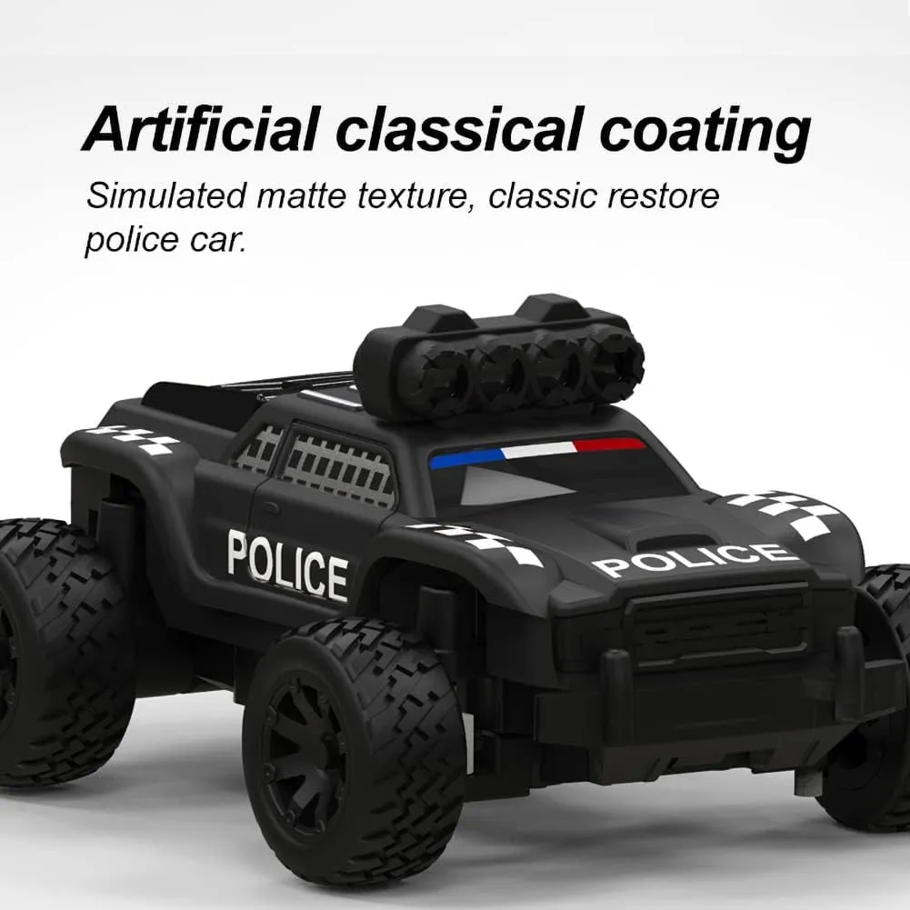 Turbo Racing 1:76 C82 RC Truck Car Full Proportional RC Mini Sports Car Remote Controller for Adults Gift(Black)