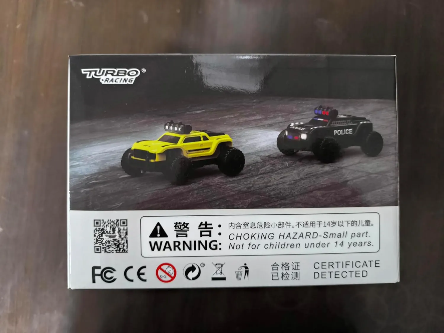 Turbo Racing 1:76 C82 RC Truck Car Full Proportional RC Mini Sports Car Remote Controller for Adults Gift(Black)