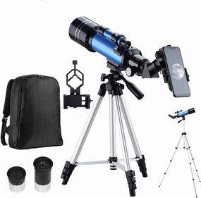 Ultra Hd, Phone Adapter for to Explore Moon Space, 70Mm Aperture 400Mm Astronomical Refracting for Beginners Travel with Carry Bag Double The Comfort