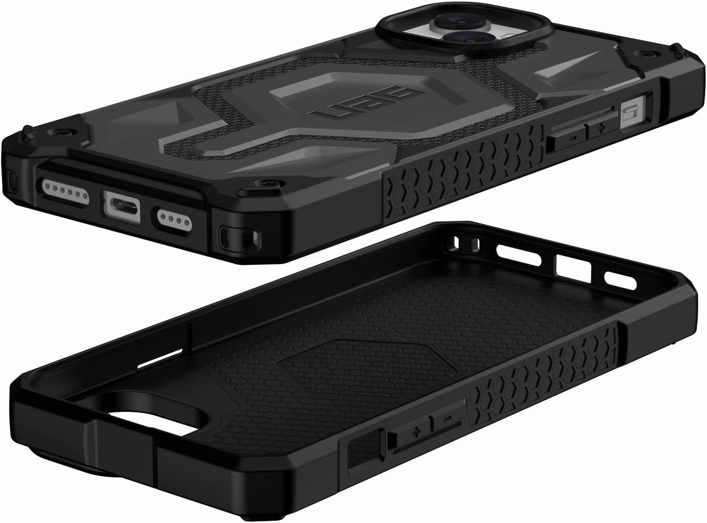 URBAN ARMOR GEAR UAG-IPH22LA-PMS-KS iPhone 14 Plus (6.7) 2022, Impact Resistant Case, MagSafe Compatible, Monarch Pro, Kevlar Silver