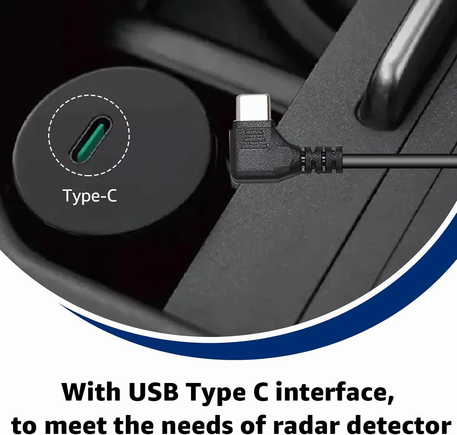 USB-C to RJ11 Power Cord, 4.92Ft Length, Compatible with Escort MAX360 MAX 360c, IX, IXc, 9500 IX,Uniden R1 R3 R7, Beltronics, Cobra, Radenso XP etc.