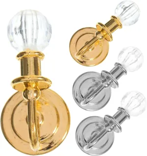 VANZACK 4sets Miniature Dollhouse Decor Wall Lamp Photo Props Miniature Wall Lights for Realistic Mini House Setting 2pairs*4