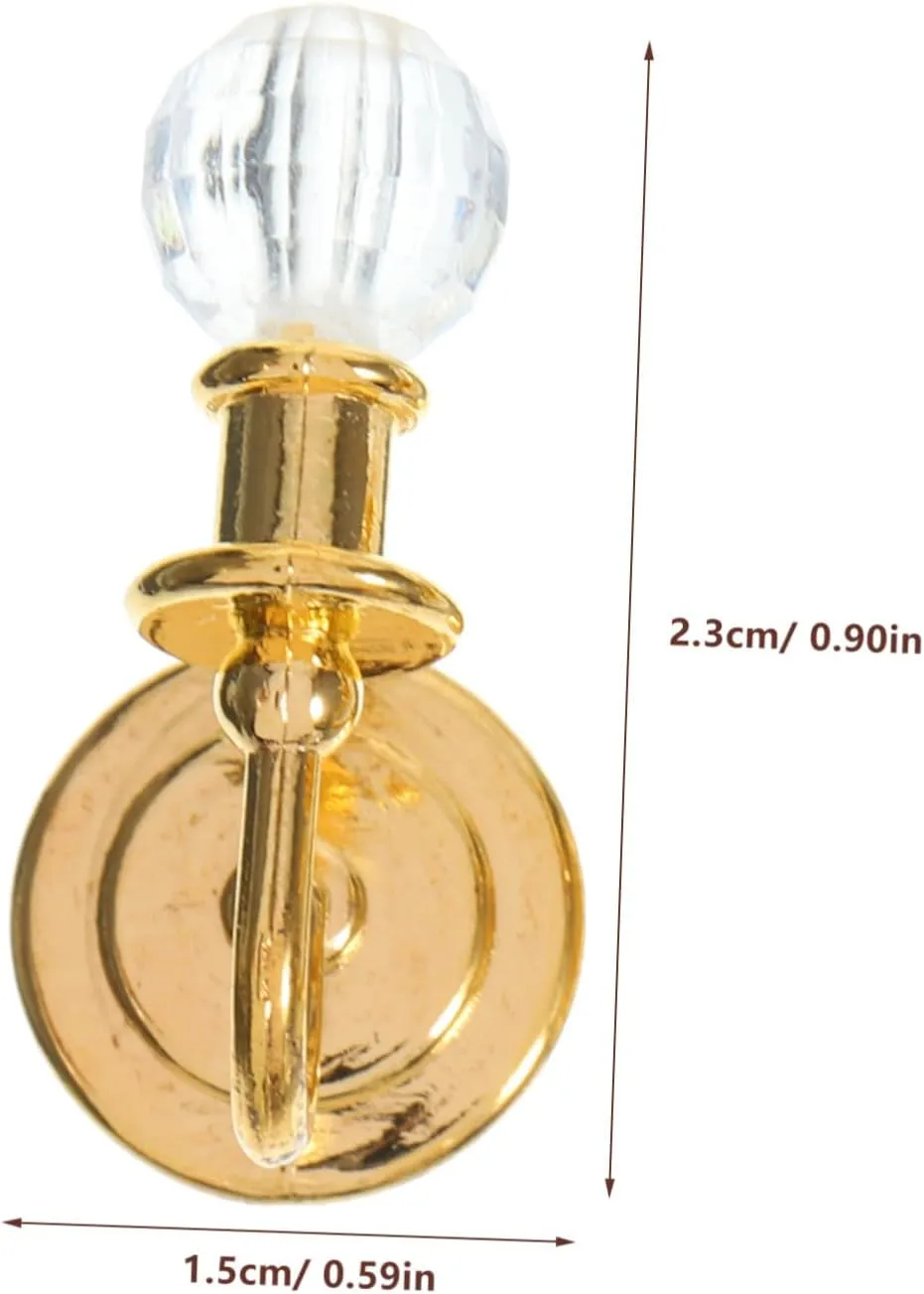 VANZACK 4sets Miniature Dollhouse Decor Wall Lamp Photo Props Miniature Wall Lights for Realistic Mini House Setting 2pairs*4