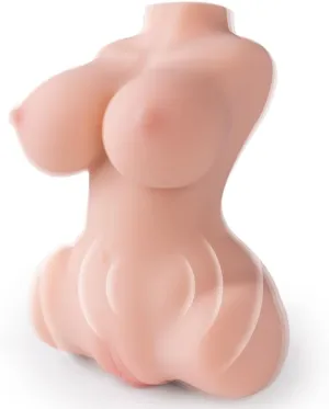 Vibrating Female Sex Doll Torso Automatic Male Masturbators with Sucking Motor, 3D Pocket Pussy Vibrator Adult Sex Toys for Men Masturbation, Realistic Pussy Strocker for Hands Free with Vagina & Anal