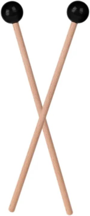 VICASKY 2pcs Drum Mallets Steel Drum Sticks Wood Handle for Percussion Instruments for Travelers